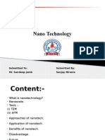 A Presentation ON: Nano Technology