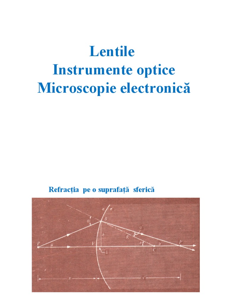 Lentile Şi Instrumente Optice - 1 | PDF