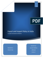 India's Export-Import Policies and Their Objectives
