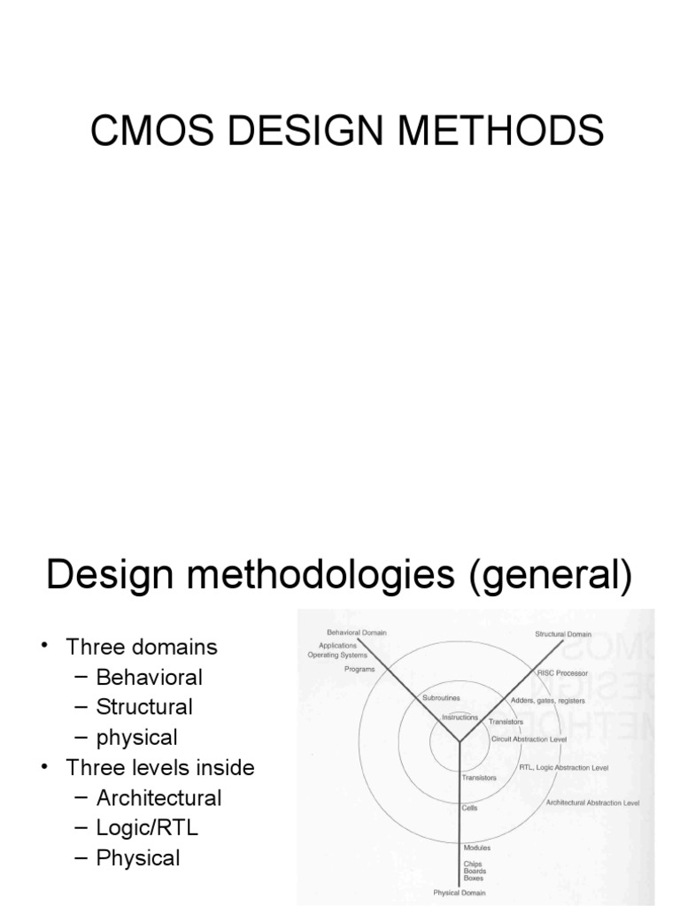 CMOS Design Methodologies Overview | PDF | Integrated Circuit ...