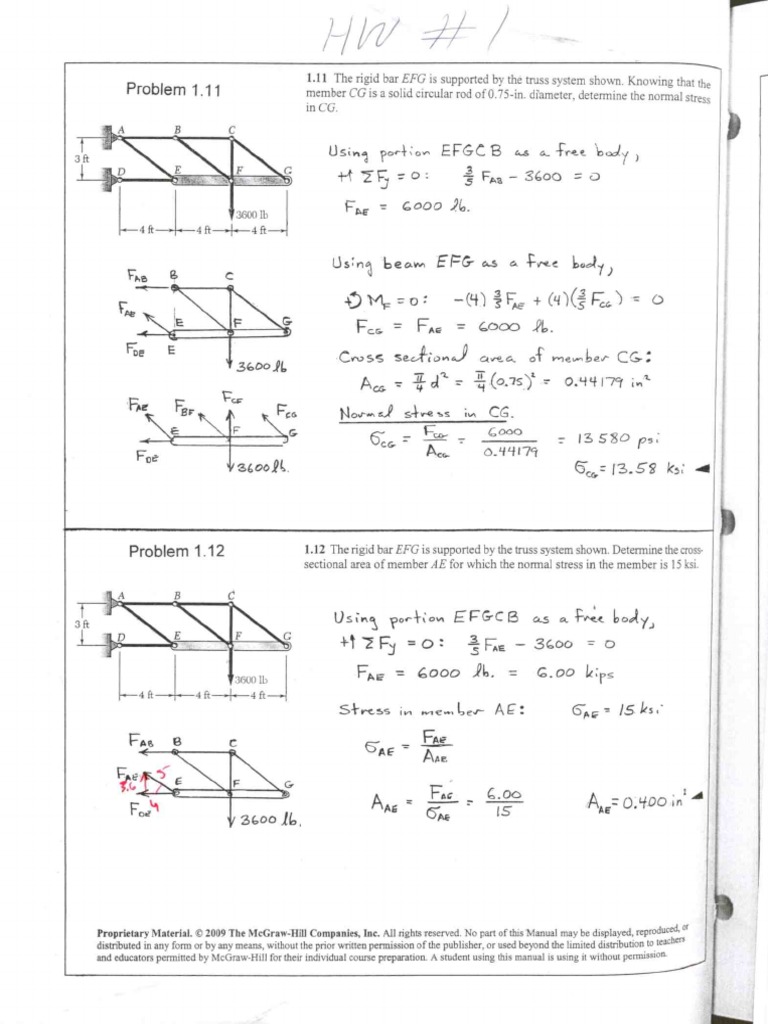 Mechanics of Materials Chapter 1
