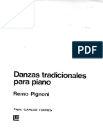 Danzas Tradicionales para Piano Remo Pignoni (P159)