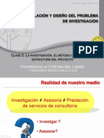 Clase 02-La Investigación y El Proyecto Científico