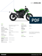 Kawasaki Latin America Specification Sheet PDF