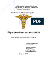  Fişa de Observaţie Traumatologie