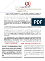 DISH miente sistemáticamente a	las autoridades electorales