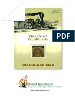 Vida Cristã Equilibrada - Watchman Nee