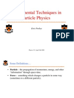 Experimental Techniques in Particle Physics