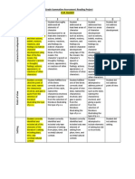 h m  booklet rubric