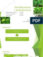 Herbal Berpotensi Sebagai Antihipertensi