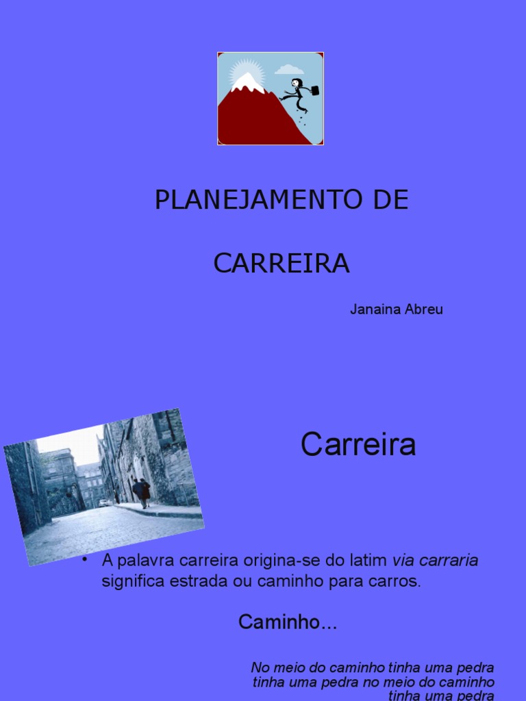 Planejamento de Carreira Profissional | PDF | Consultor | Humano