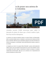 El Problema de Poner Una Antena de Telefonía en Colombia