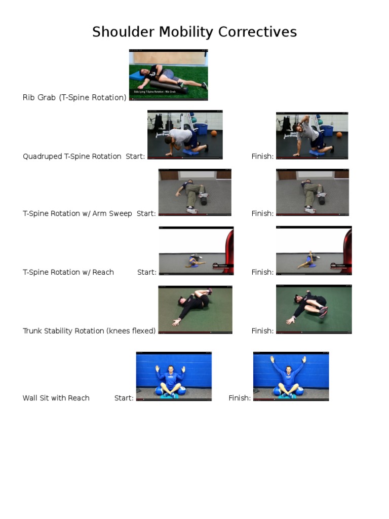 Shoulder Mobility Exercises Guide | PDF