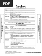 Auto Loan From Bangladeshi Banks