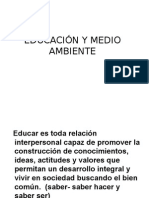 Educacion y Medio Ambiente