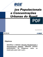 Arranjos Populacionais e Deslocamento Urbano - 2010