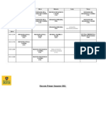 Horario Primer Semestre 2011