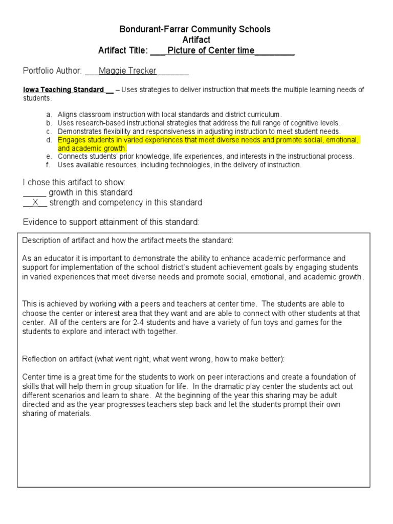 Standard 4 D | PDF | Career & Growth | Social Science