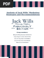 Download  Analysis of JackWills Marketing Strategies by Amanda Wong SN260436763 doc pdf