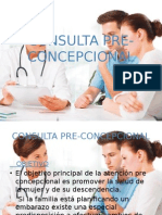 consulta preconcepcional