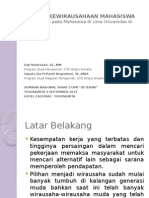 Presentasi SINAU 4 Sept 2014 - Dwinovita&Agusta - STIEWW - Intensi Kewirausahaan