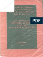 Lecciones de Derecho Agrario y de Los Recursos Naturales