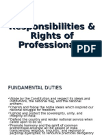 Responsibilities & Rights of Professionals