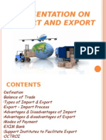 Presentation On Import and Export