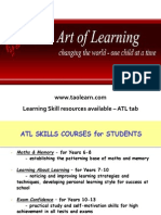Learning Skill Resources Available - ATL Tab