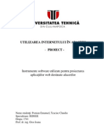 Instrumente Software Utilizate Pentru Proiectarea