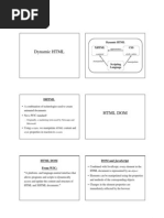 Dynamic HTML XHTML CSS