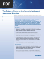 Gartner Reprint - The Future of Information Security Is Context Aware and Adaptive