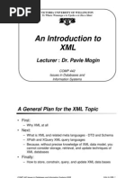 An Introduction To XML: Lecturer: Dr. Pavle Mogin