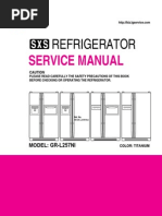 ServiceManuals LG Fridge GRL257NI GR-L257NI Service Manual