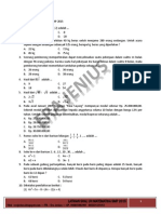 Latihan Un Matematika SMP 2015 PDF