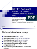 Latin Obat Resep