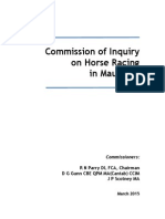 Horse Racing CoE Report