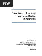 Horse Racing CoE Report