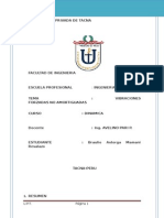 Vibraciones Forzadas No Amortiguadas