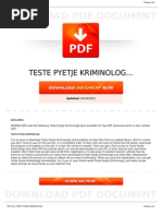 Teste Pyetje Kriminologji PDF