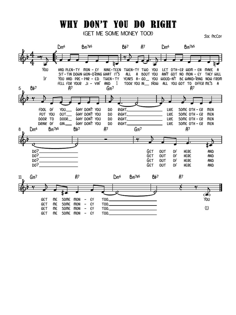 Why Don't You Do Right