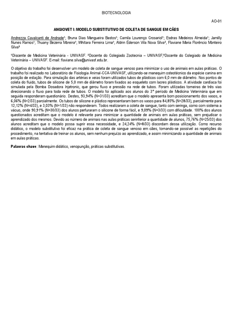 Anais Conbravet 2013 PDF PDF Medicina Veterinária Raiva