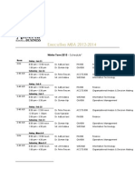 EMBA 2014 - Winter Schedule 2013