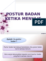 Postur Badan Ketika Menulis