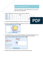 How To Enter Missing Data in SPSS