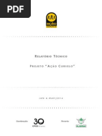 Relatório Técnico Ação Curvelo - Jan a mar 2014
