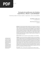 Formação de Professores de História Experiências Olhares e Possibilidades. (1)