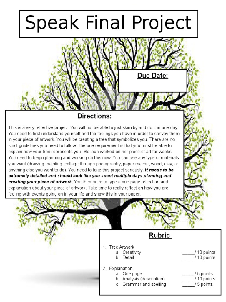 Tree Artwork Project Guidelines | PDF