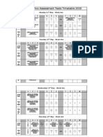 Timetable Sats May 2015