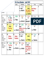 P4a April 2015 Calendar